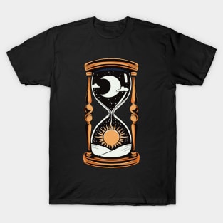 Sun and Moon Hourglass Witches Witchcraft Gothic T-Shirt